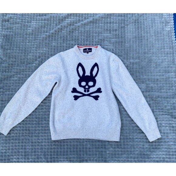 PSYCHO BUNNY SWEATER BEIGE Size Large